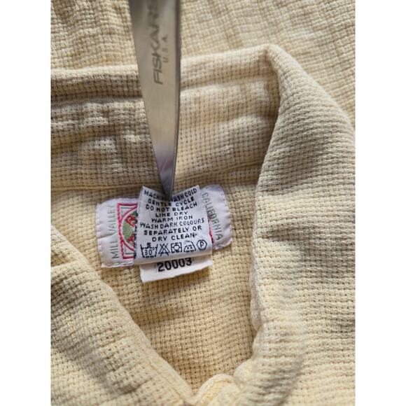 Banana Republic Button Up Short Sleeve Double Pockets Yellow 1980 Vintage Medium - Picture 13 of 14